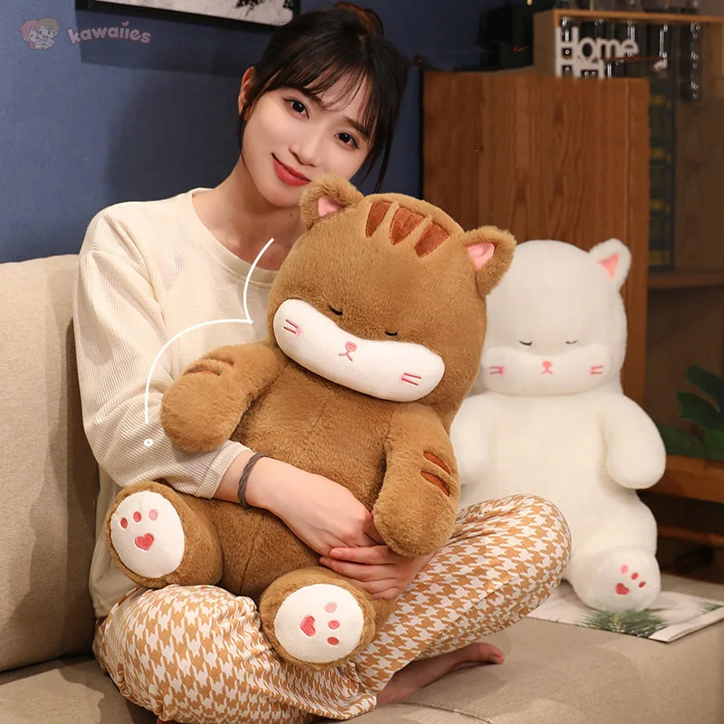 Napping Noodle Cat Plush-Kawaii Dream