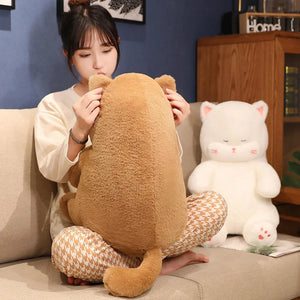Napping Noodle Cat Plush-Kawaii Dream