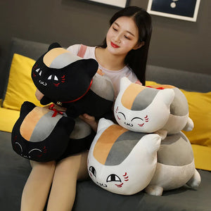 Natsume Yuujinchou Nyanko Cat White Black Plushie-Kawaii Dream