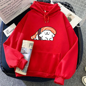 Nigiri Sushi Luckie the Dog Unisex Hoodie-Kawaii Dream