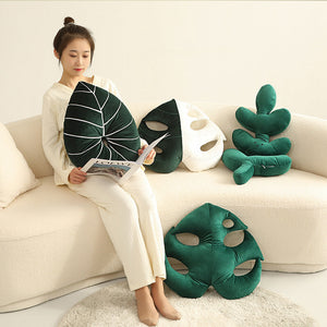Nordic Green Lifelike Leaf Plushies Pillow-Kawaii Dream