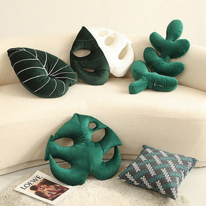 Nordic Green Lifelike Leaf Plushies Pillow-Kawaii Dream