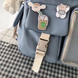 Nylon Study Besties Backpack-Kawaii Dream