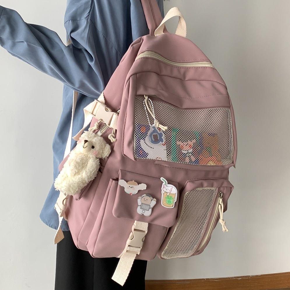 Nylon Study Besties Backpack-Kawaii Dream