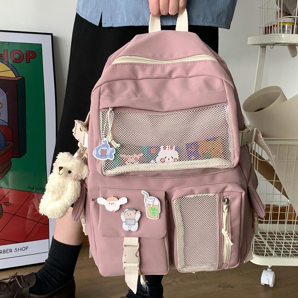 Nylon Study Besties Backpack-Kawaii Dream
