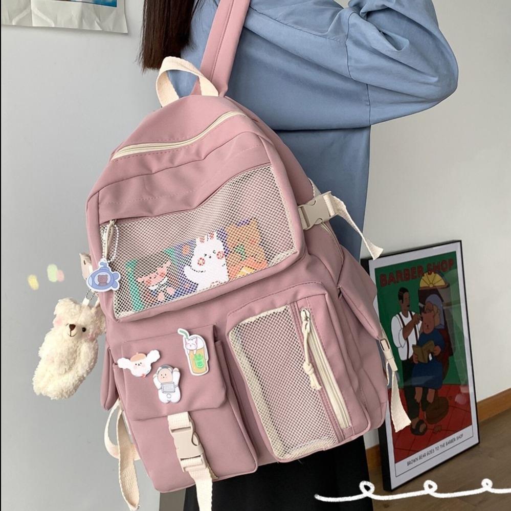 Nylon Study Besties Backpack-Kawaii Dream