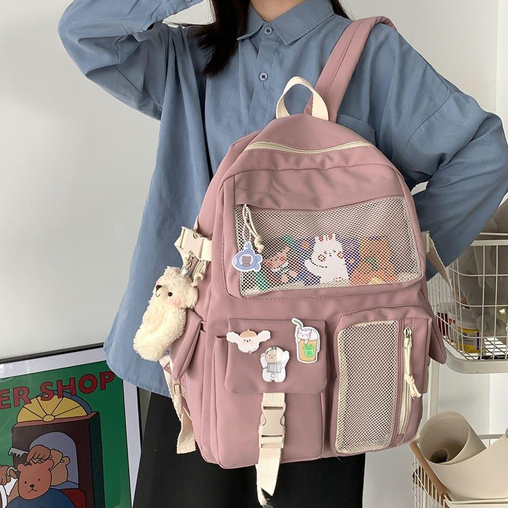 Nylon Study Besties Backpack-Kawaii Dream