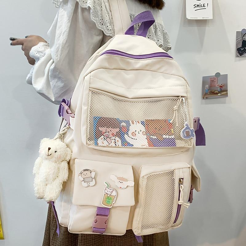 Nylon Study Besties Backpack-Kawaii Dream