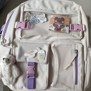 Nylon Study Besties Backpack-Kawaii Dream