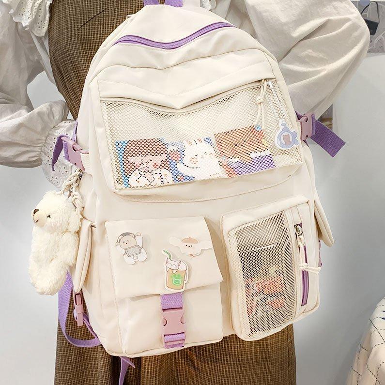 Nylon Study Besties Backpack-Kawaii Dream