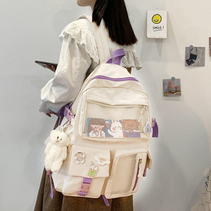 Nylon Study Besties Backpack-Kawaii Dream