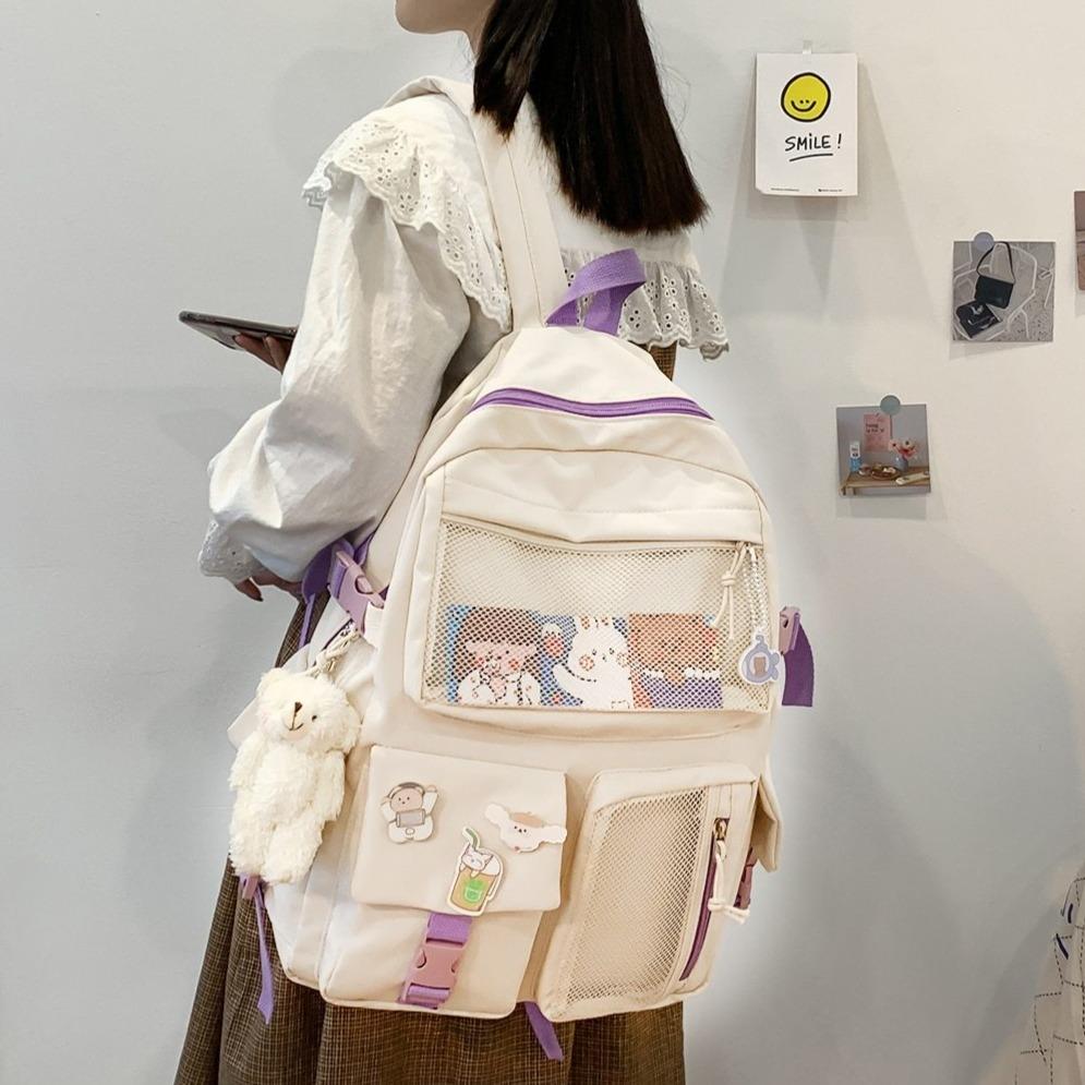 Nylon Study Besties Backpack-Kawaii Dream