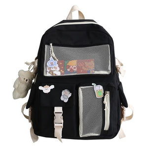 Nylon Study Besties Backpack-Kawaii Dream