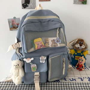 Nylon Study Besties Backpack-Kawaii Dream