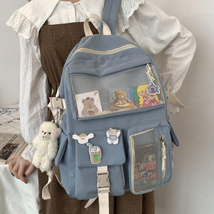 Nylon Study Besties Backpack-Kawaii Dream