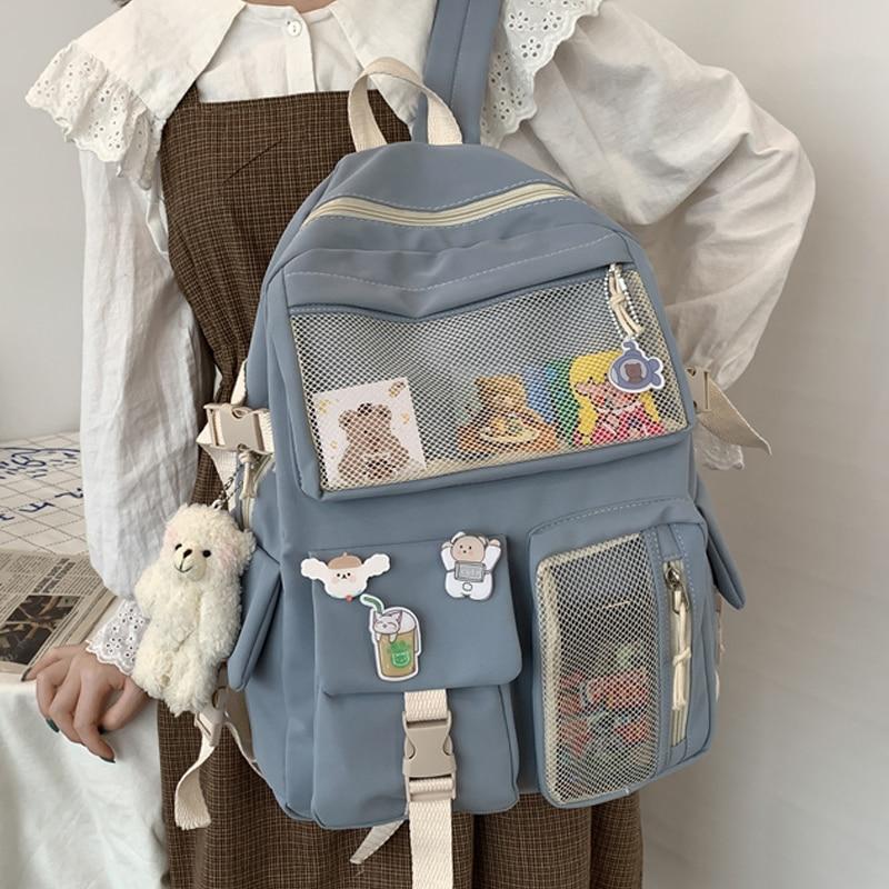 Nylon Study Besties Backpack-Kawaii Dream