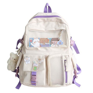 Nylon Study Besties Backpack-Kawaii Dream