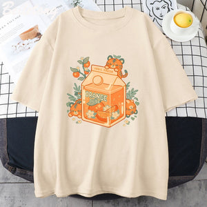 Orange Juice Kawaii Unisex Tee-Kawaii Dream