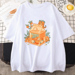 Orange Juice Kawaii Unisex Tee-Kawaii Dream