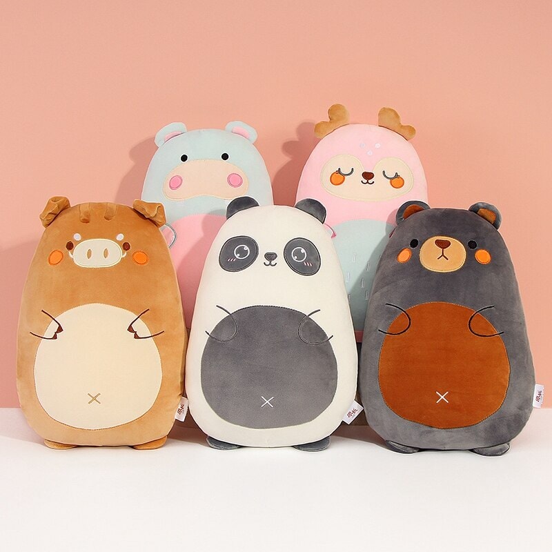 Pancake shaped Wild Animals Plushie Collection-Kawaii Dream