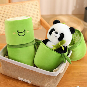 Panda & Bamboo Buddy Plushies-Kawaii Dream