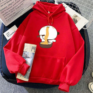 Panda Eating Ramen Unisex Hoodie-Kawaii Dream