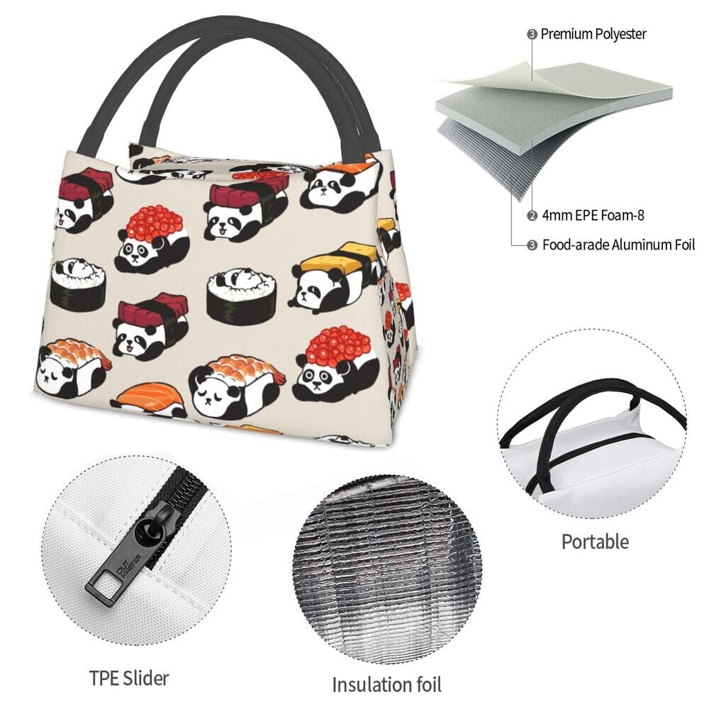 Panda Sushi Japanese Kawaii Lunch Bag-Kawaii Dream