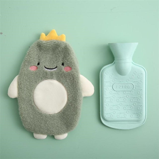 Pastel Animal Friends Portable Hot Water Bottle-Kawaii Dream