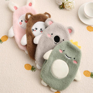 Pastel Animal Friends Portable Hot Water Bottle-Kawaii Dream