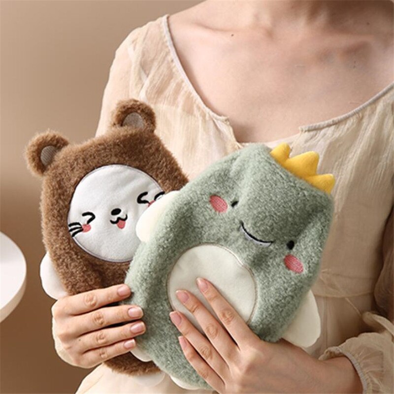 Pastel Animal Friends Portable Hot Water Bottle-Kawaii Dream