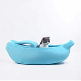 Pastel Banana Cat Dog Pet Bed House-Kawaii Dream