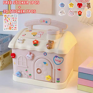 Pastel Cloud House Piggy Bank-Kawaii Dream