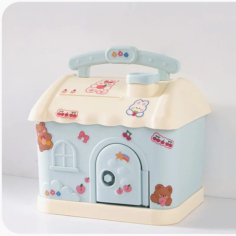 Pastel Cloud House Piggy Bank-Kawaii Dream