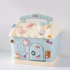 Pastel Cloud House Piggy Bank-Kawaii Dream