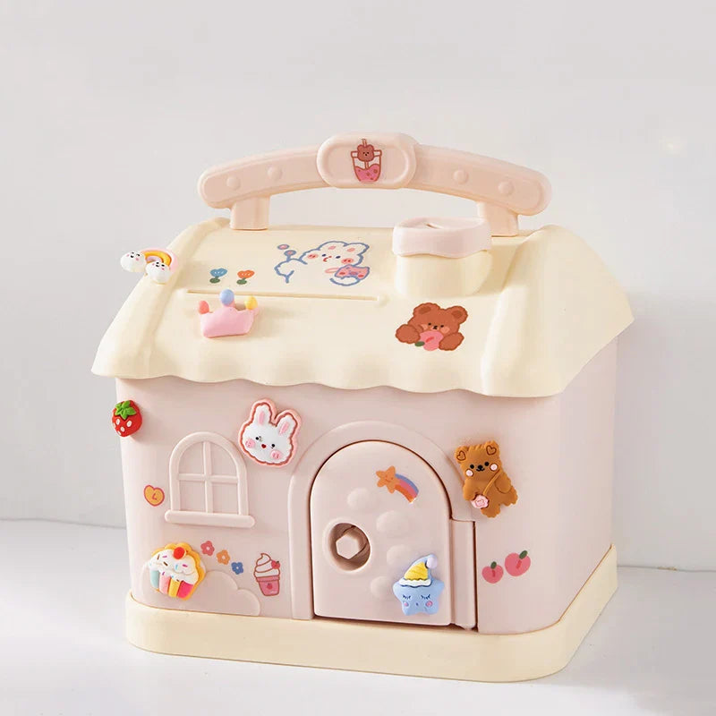 Pastel Cloud House Piggy Bank-Kawaii Dream