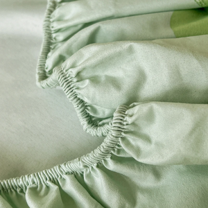 Pastel Mint Green Floral Bedsheet Only-Kawaii Dream