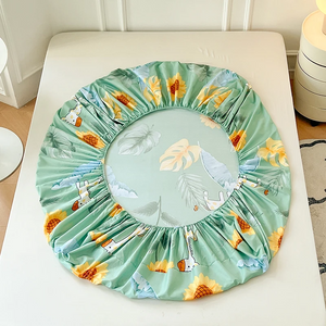 Pastel Mint Green Floral Bedsheet Only-Kawaii Dream