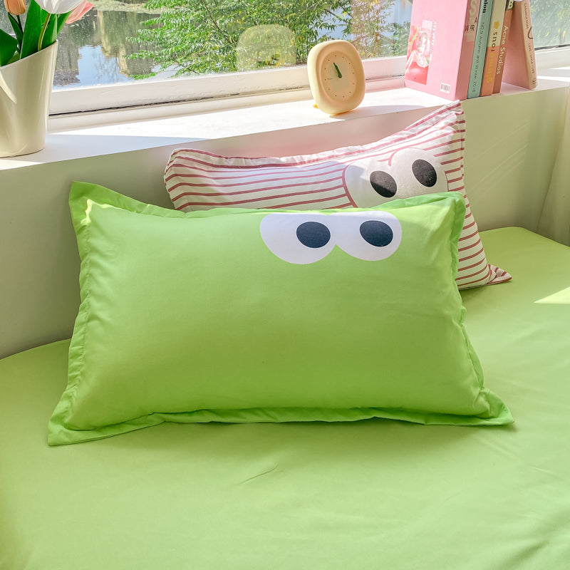 Pastel Pink Googly Eyes Bedding Set Collection-Kawaii Dream