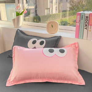 Pastel Pink Googly Eyes Bedding Set Collection-Kawaii Dream