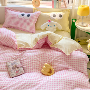 Pastel Pink Googly Eyes Bedding Set Collection-Kawaii Dream
