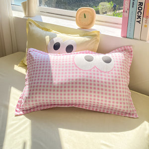Pastel Pink Googly Eyes Bedding Set Collection-Kawaii Dream