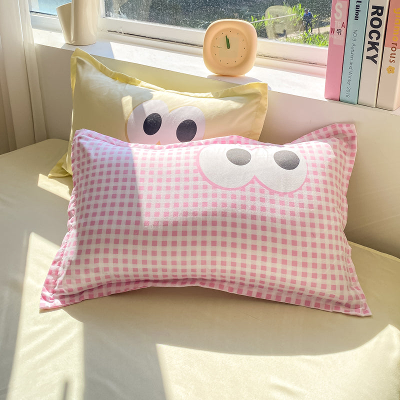 Pastel Pink Googly Eyes Bedding Set Collection-Kawaii Dream