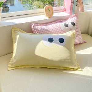 Pastel Pink Googly Eyes Bedding Set Collection-Kawaii Dream