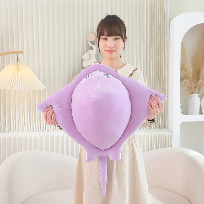 Pastel Purple Blue Stingray Plushies-Kawaii Dream