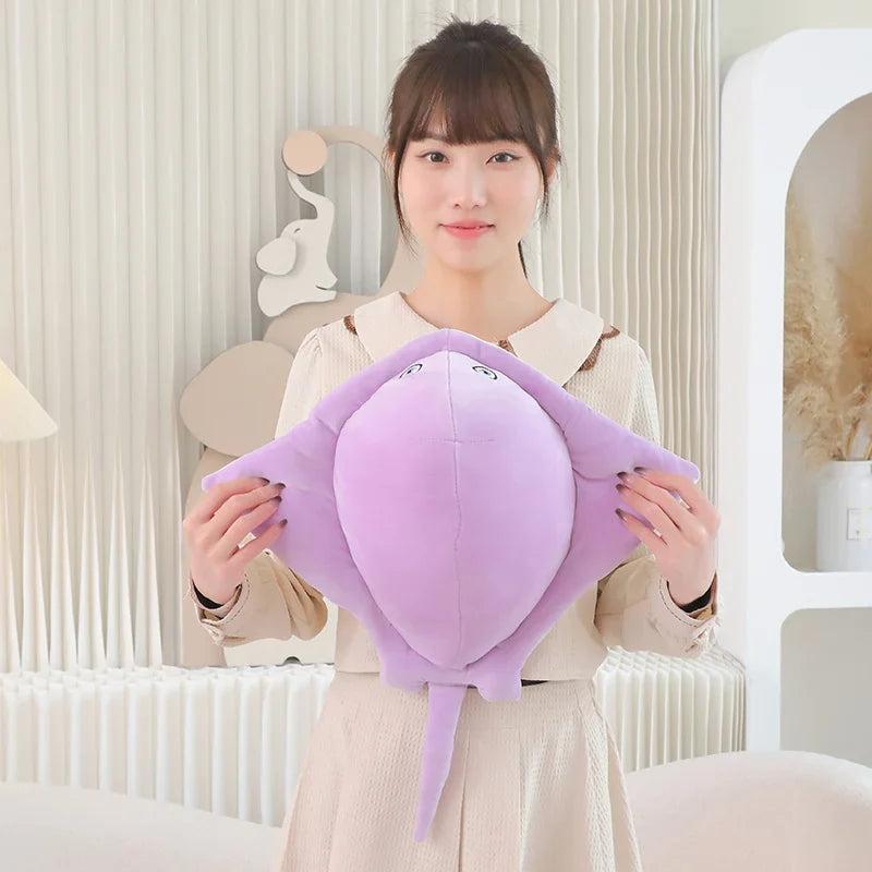 Pastel Purple Blue Stingray Plushies-Kawaii Dream
