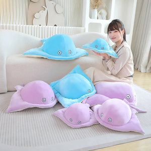 Pastel Purple Blue Stingray Plushies-Kawaii Dream