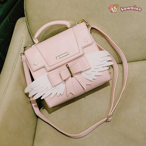 Pink Angel Wings Shoulder Bag Hand Bag-Kawaii Dream