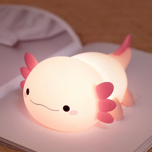 Pink Axolotl LED Night Light-Kawaii Dream