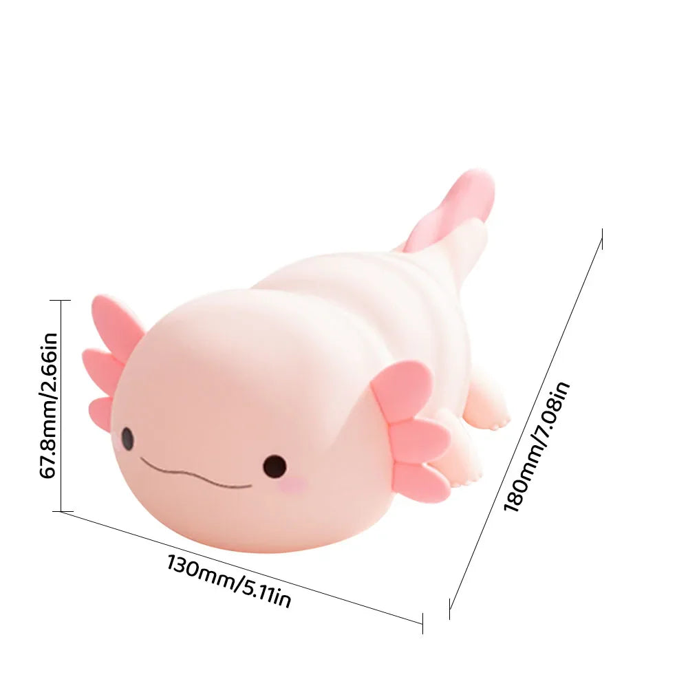 Pink Axolotl LED Night Light-Kawaii Dream