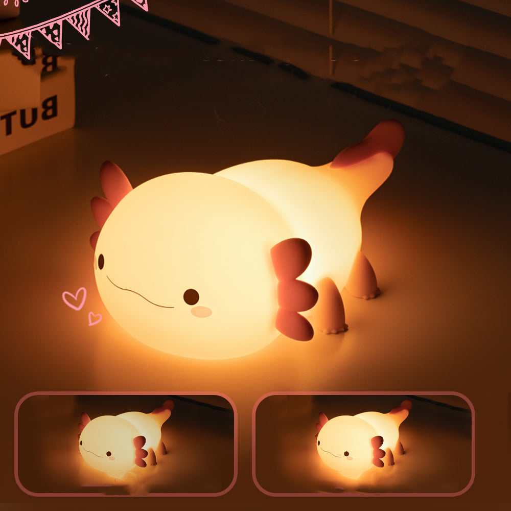 Pink Axolotl LED Night Light-Kawaii Dream